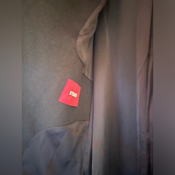 Staud-brown carver scarf detail wool blend coat - Picture 10 of 11